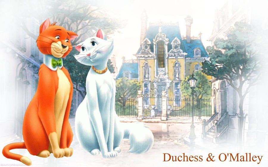 The Aristocats Digital Painting Wallpaper