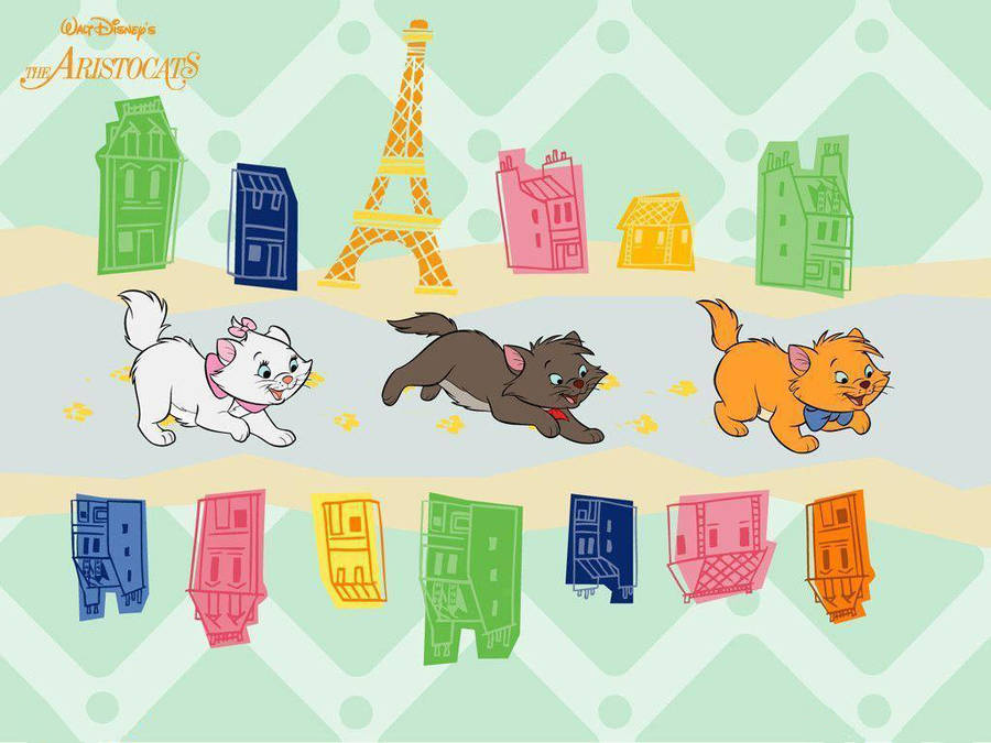 The Aristocats Illustration Wallpaper