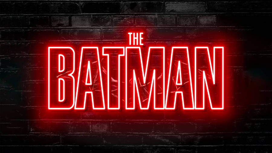 The Batman Red Neon Lights Wallpaper