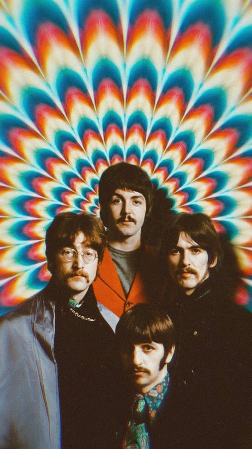 The Beatles Psychedelic Wallpaper