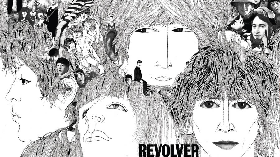 The Beatles Revolver Drawing Wallpaper