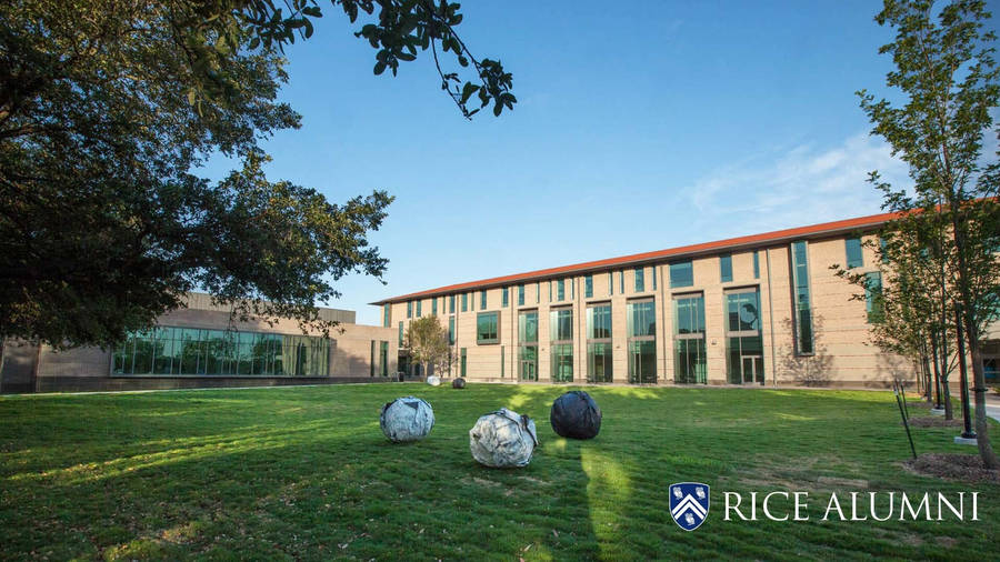 The Beautiful And Historic Architecture Of Rice University's Glasscock School. Wallpaper