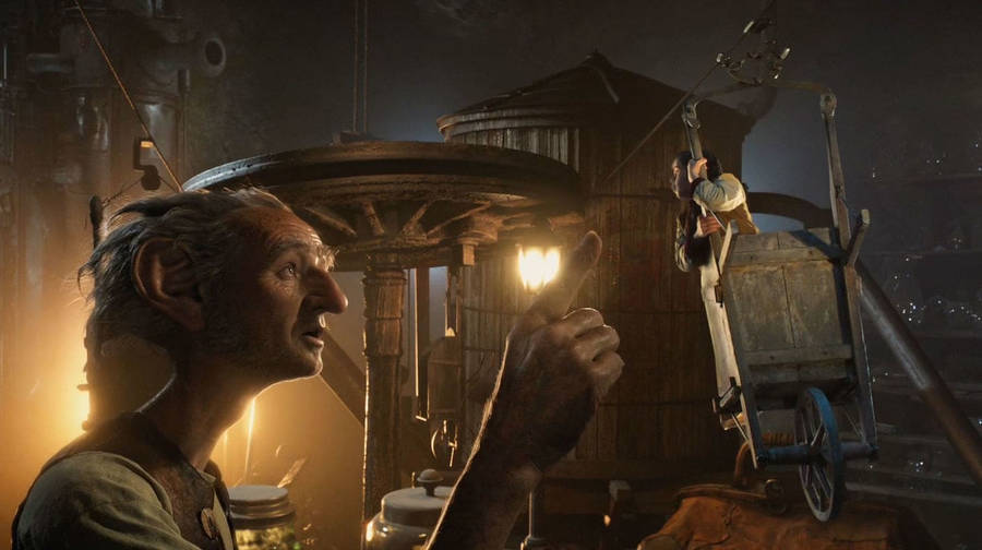 The Bfg Talking To Sophie Wallpaper