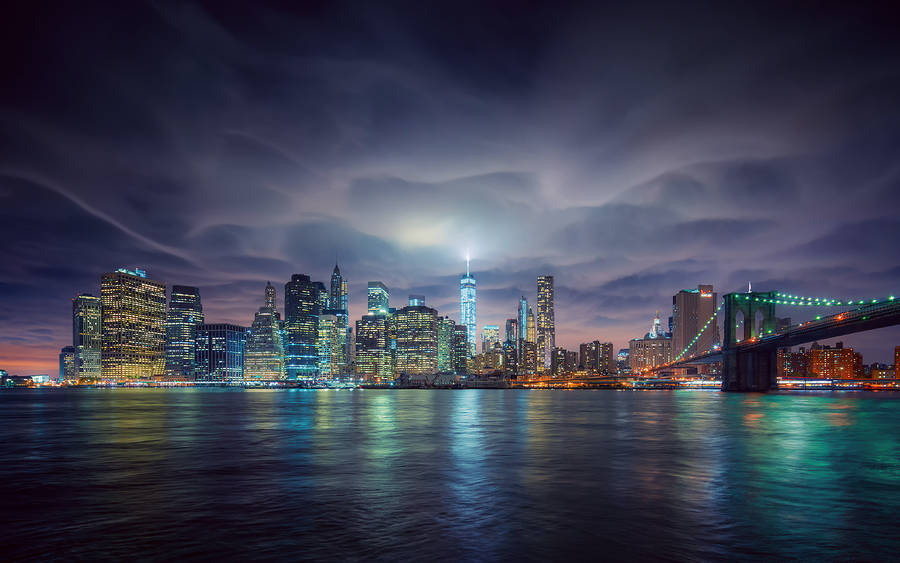 The Big Apple City Lights Wallpaper