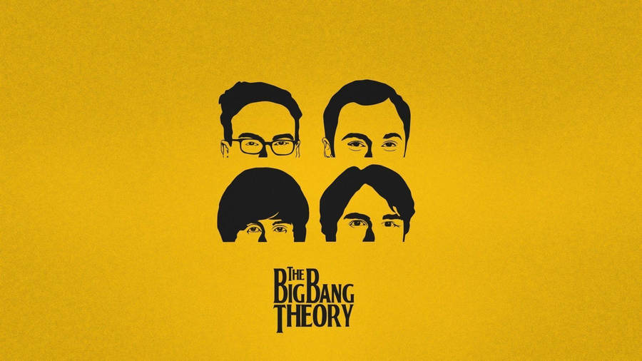 The Big Bang Theory Half Faces Wallpaper