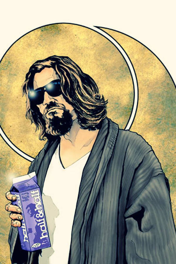 The Big Lebowski The Dude Cool Illustration Art Wallpaper