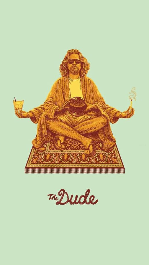 The Big Lebowski The Dude Zen Master Art Wallpaper