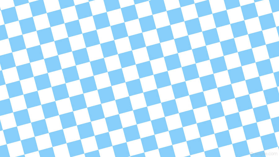 The Calm Tones Of Baby Blue Checkered Pattern Wallpaper