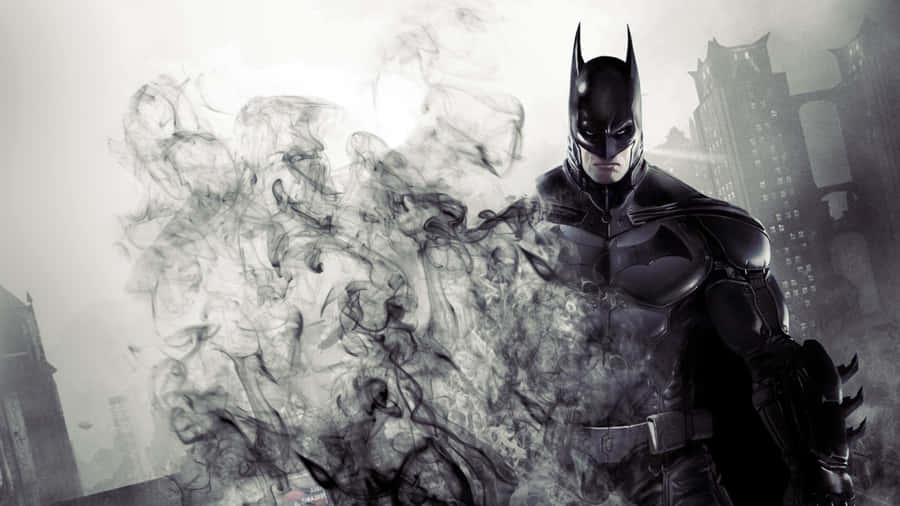 The Caped Crusader Battles The Forces Of Evil Wallpaper