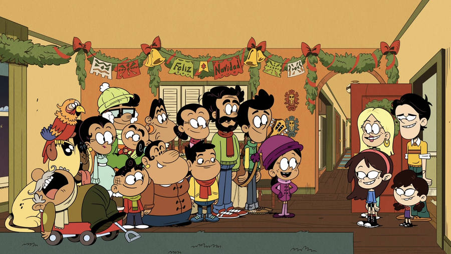 The Casagrandes Christmas Gathering Wallpaper