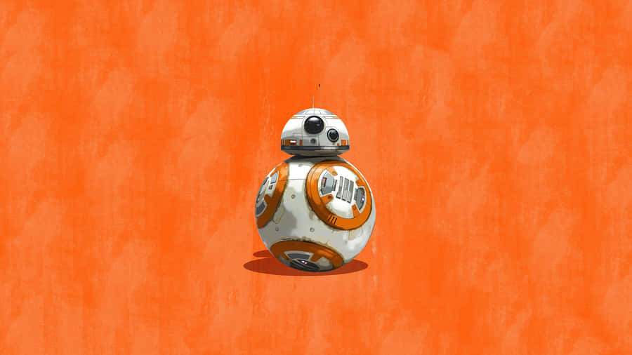 The Cheerful Astromech Droid Bb-8 Wallpaper