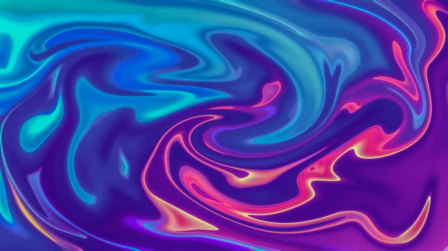 The Colorful Chaos Of A Swirl Wallpaper