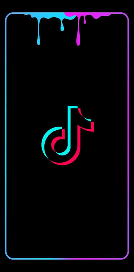 The Colorful Tiktok Branding Logo Wallpaper