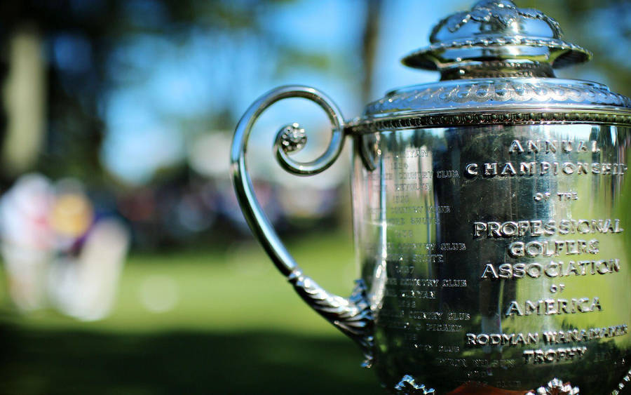 The Coveted Pga Championship Trophy Wallpaper