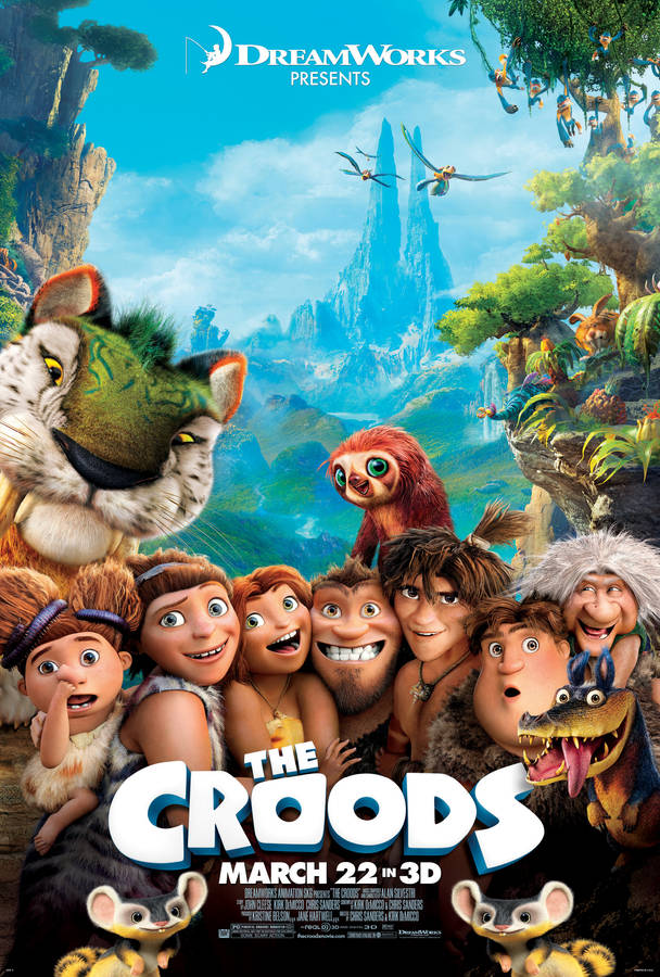 The Croods 3d Movie Poster Wallpaper