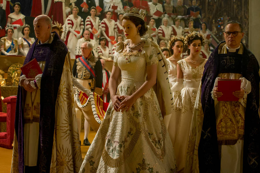 The Crown Queen Elizabeth Coronation Wallpaper