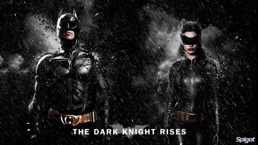The Dark Knight Rises Batman And Cat Woman Wallpaper