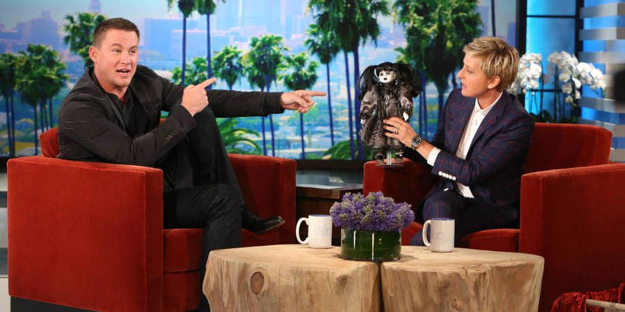 The Ellen Show With Channing Tatum Wallpaper