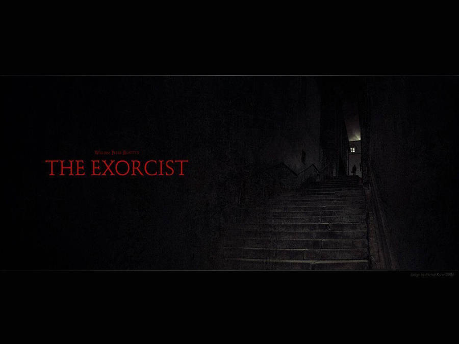 The Exorcist Black Poster Wallpaper