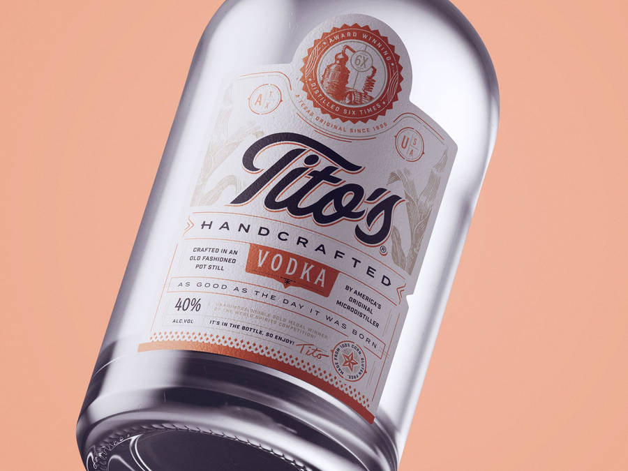 The Eye-catching New Look Of Tito's Handmade Vodka Wallpaper