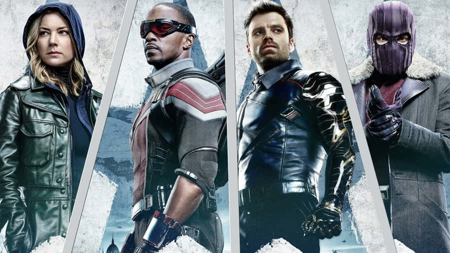 The Falcon And The Winter Soldier Movie Characters Wallpaper