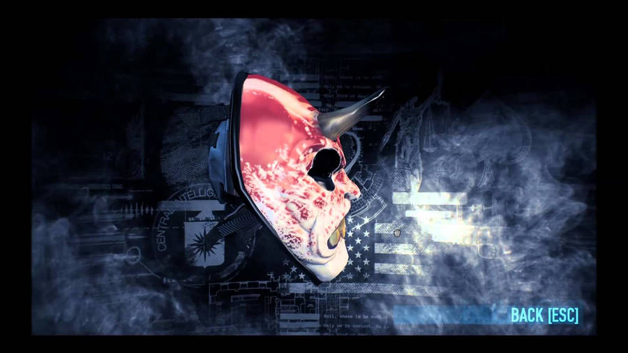 The Ferocious Oni Mask From Payday 2 Wallpaper