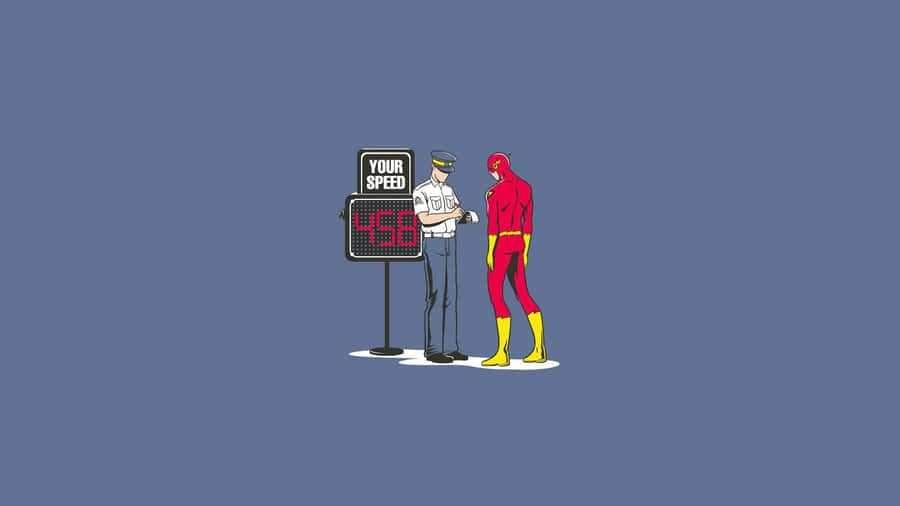 The Flash And The Flash Hd Wallpaper Wallpaper