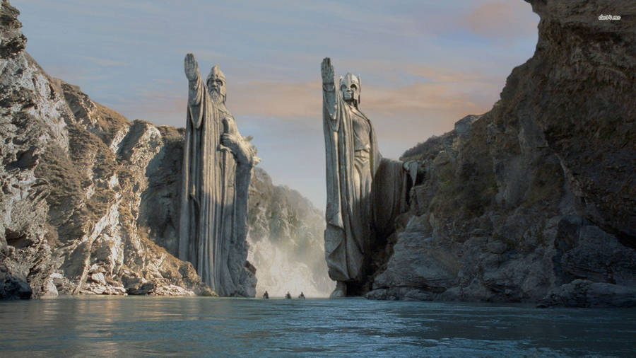 The Gates Of Argonath Lotr Wallpaper