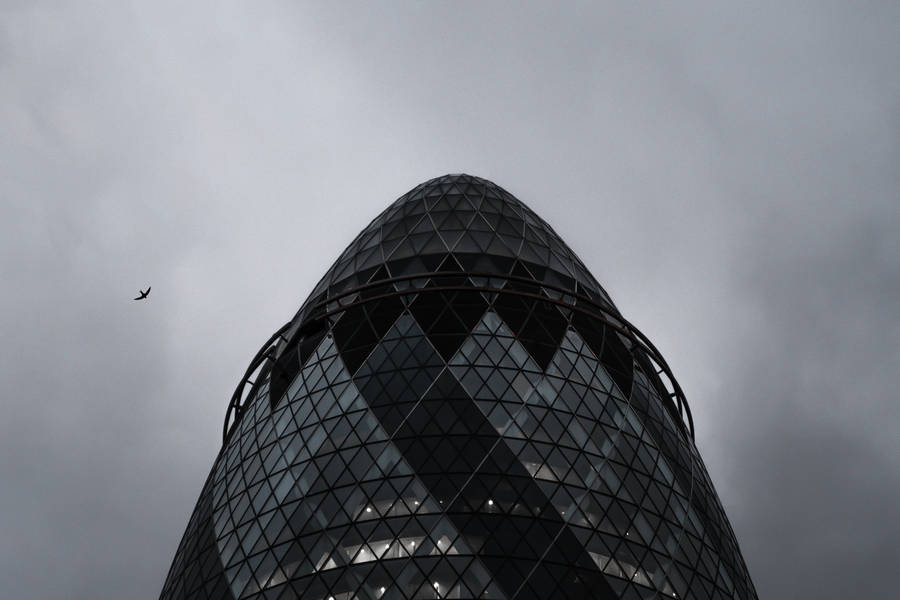 The Gherkin In Monochrome Wallpaper