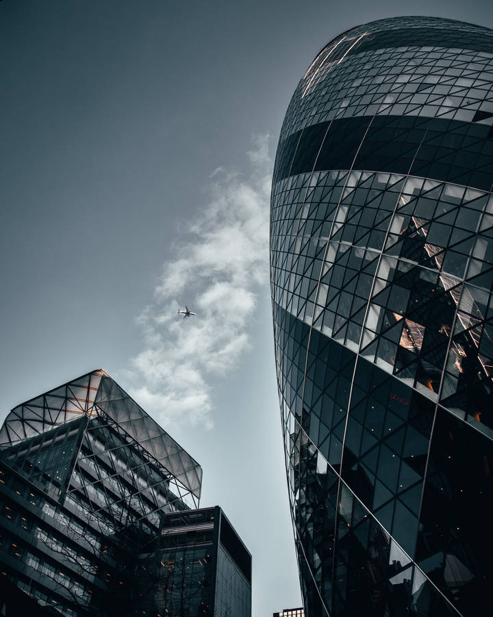 The Gherkin Modern High Rise Building Wallpaper