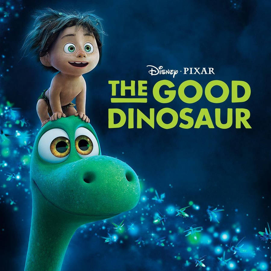 The Good Dinosaur Poster With Fireflies Wallpaper