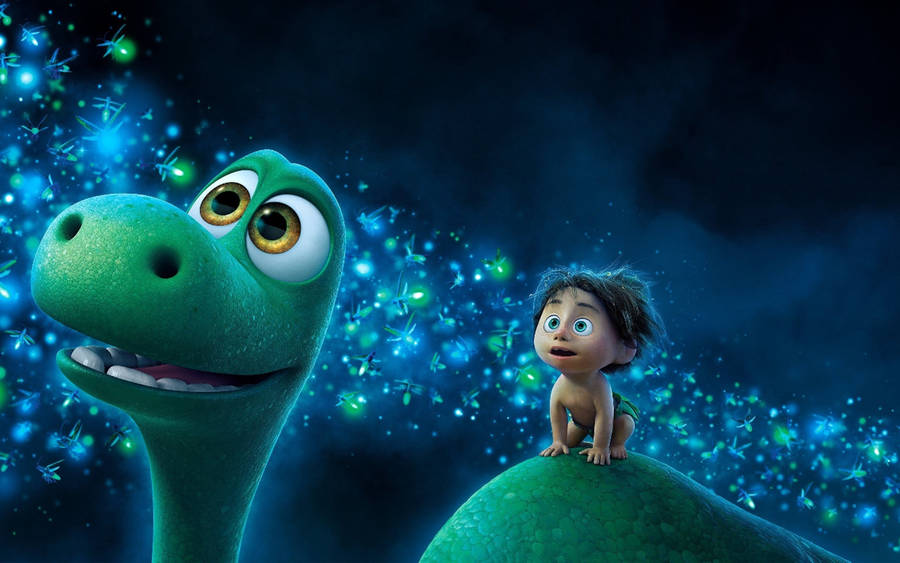 The Good Dinosaur Spot And Arlo 3d Animation Wallpaper