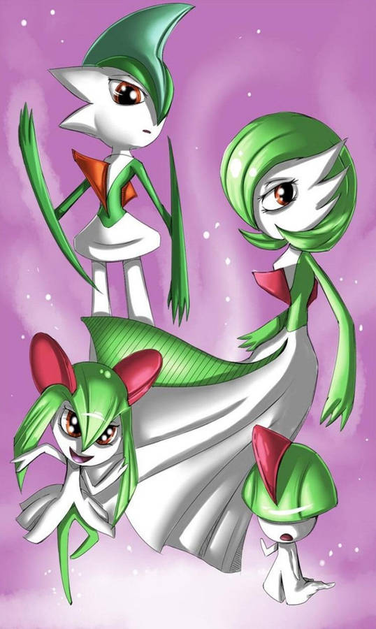 The Graceful Gardevoir Stands Ready For Battle. Wallpaper