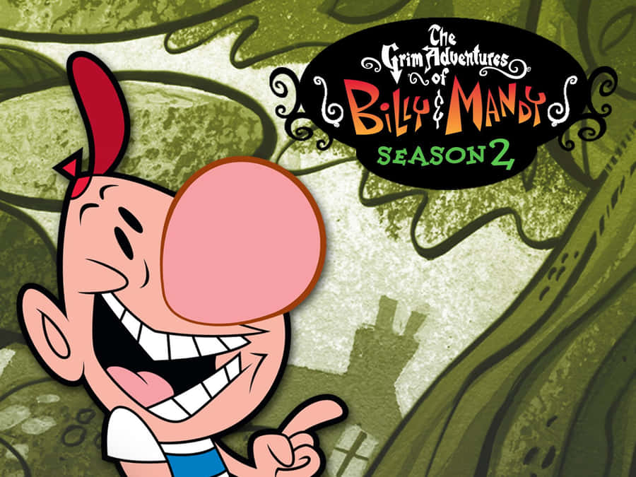 The Grim Adventures Of Billy And Mandy Main Characters In Action Wallpaper