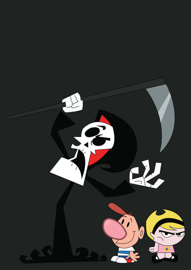 The Grim Adventures Of Billy & Mandy Characters In Action Wallpaper