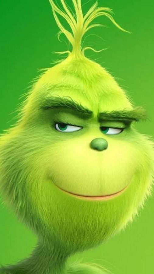 The Grinch Face Closeup Wallpaper