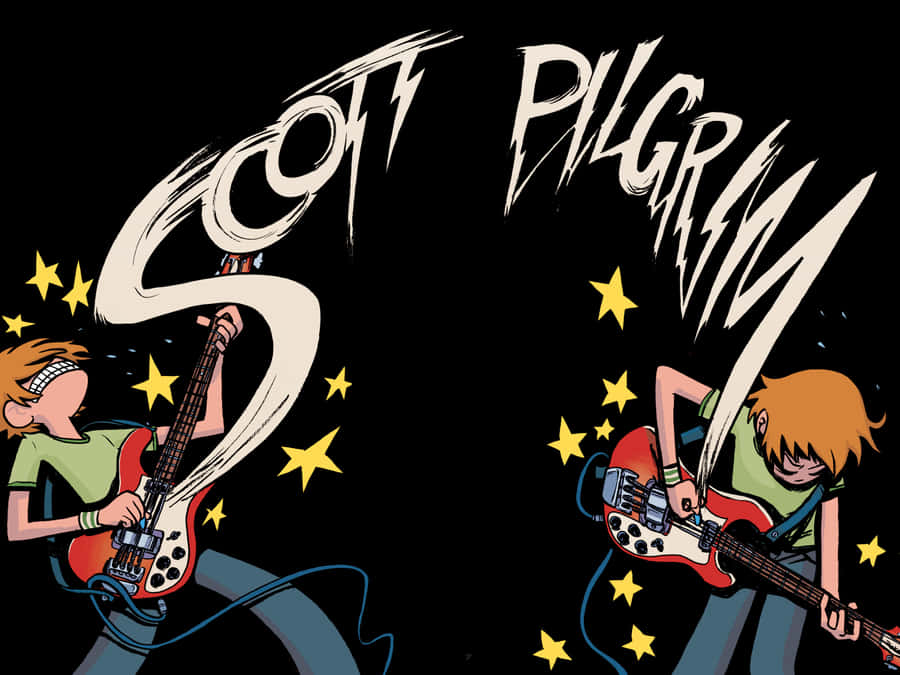 The Guitar Of Scott Pilgrim Wallpaper