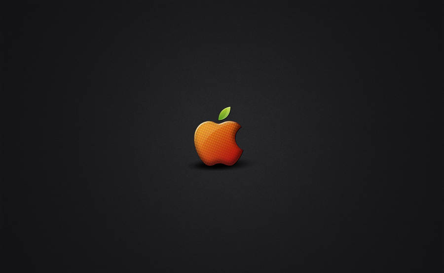 The Iconic Apple Logo Enveloped In Sleek Black Perfection, A Symbol Of Sophisticated Technology. Wallpaper