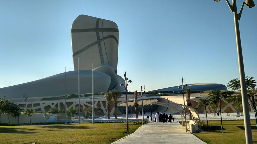 The Iconic King Abdulaziz Center In Saudi Arabia Wallpaper