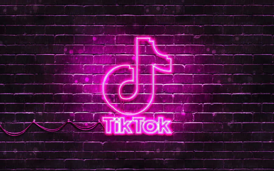 The Iconic Logo Of Tiktok Wallpaper