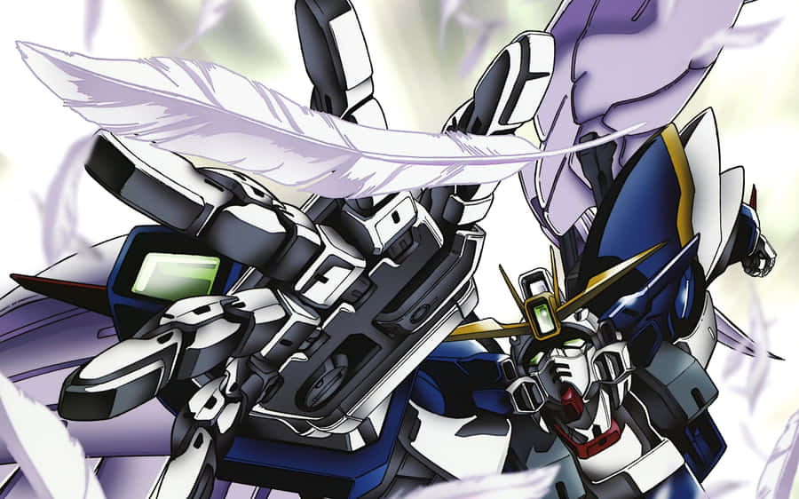 The Iconic Mobile Suit Gundam Wing Wallpaper