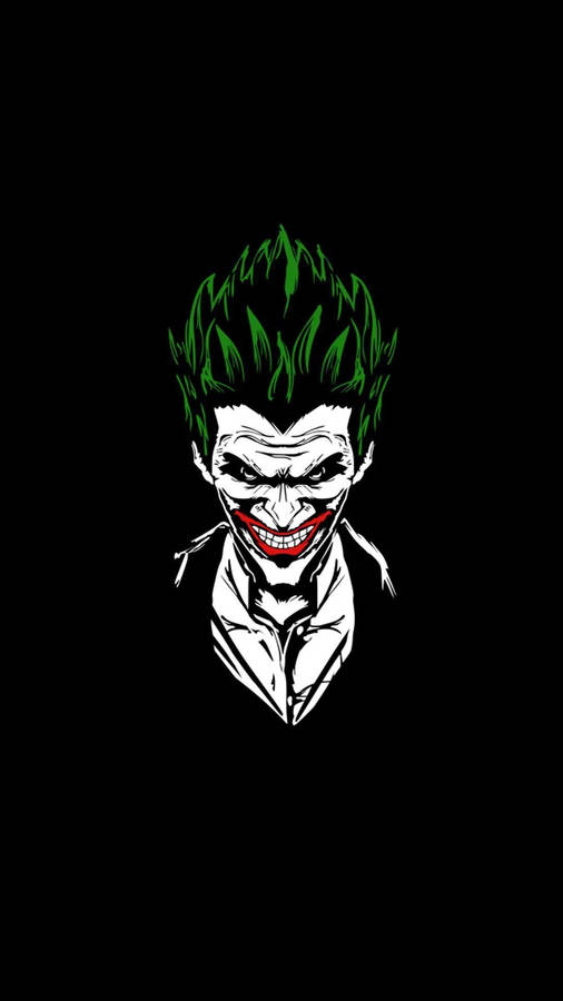 The Joker Cartoon Phone Wallpaper