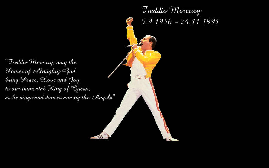 The King Of Queen Freddie Mercury Wallpaper