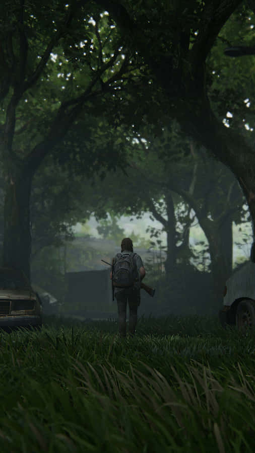 The Lastof Us Survivorin Forest Wallpaper