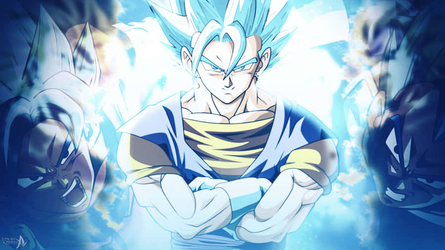 The Legendary Fusion Between Two Powerful Saiyans, Gogeta And Vegito! Wallpaper