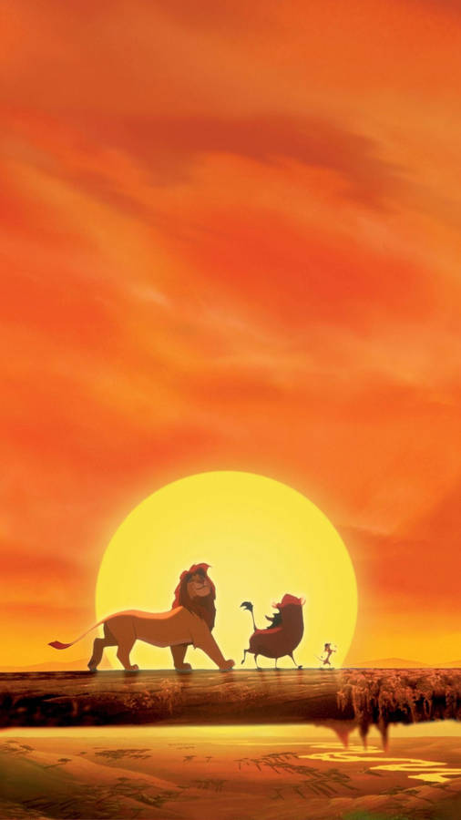 The Lion King Sunset Wallpaper