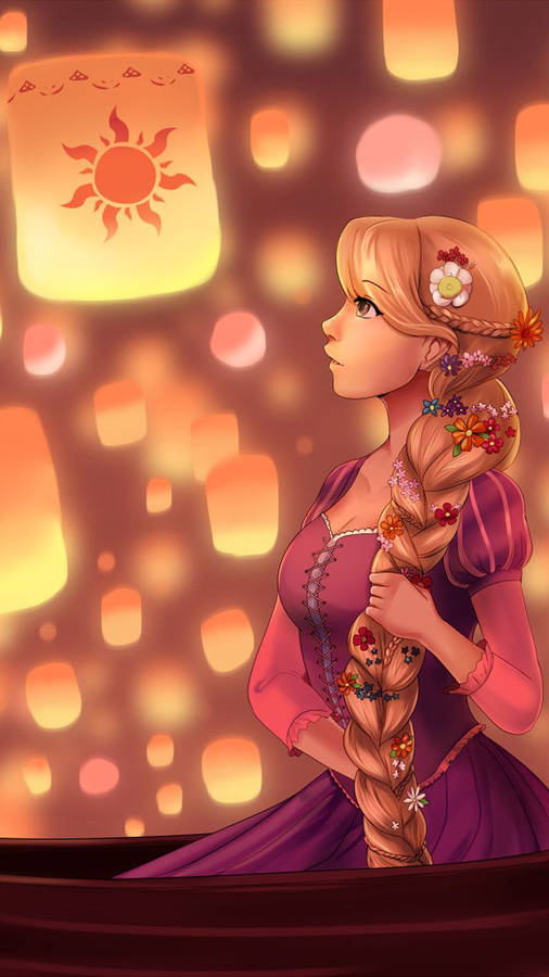 The Long-haired Princess Rapunzel Wallpaper