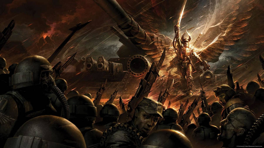 The Lord Solar Macharius Warhammer Wallpaper