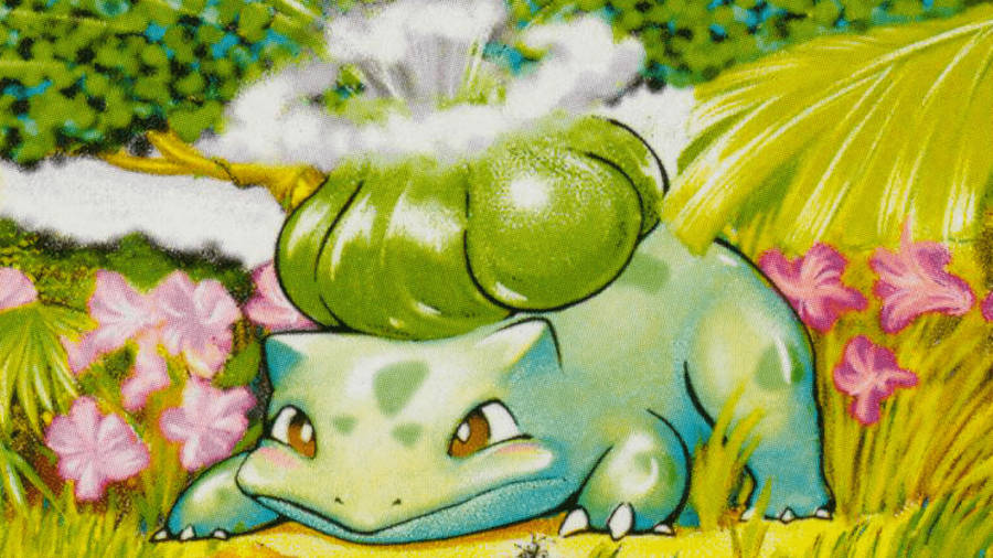 The Lovely Bulbasaur Art Painting Wallpaper