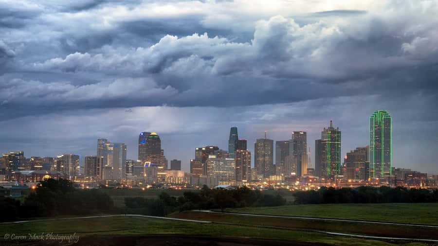 The Magnificent Dallas Skyline Of Texas Wallpaper